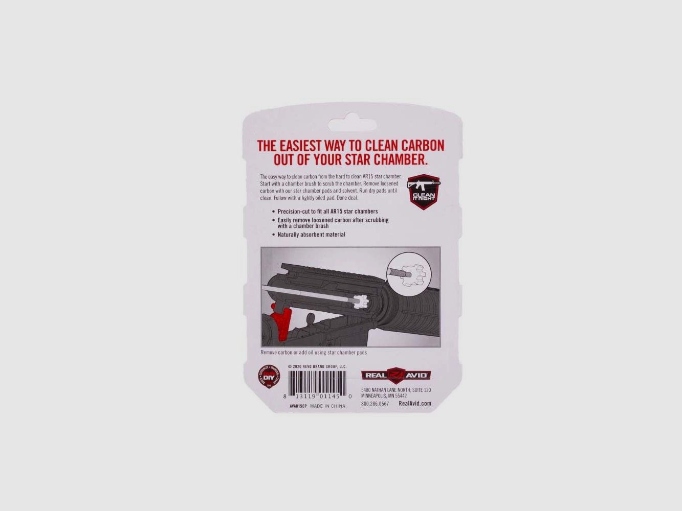 Real Avid AR15 Star Chamber Cleaning Pad 20er Packung