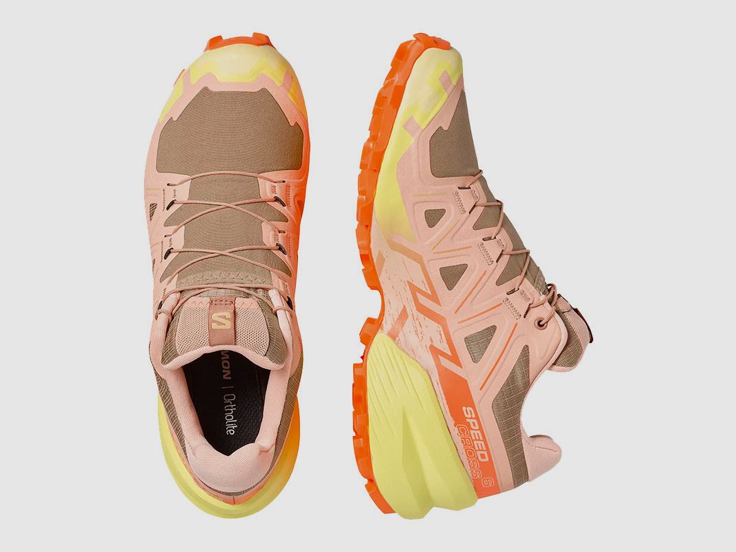 SALOMON – DAMES – SPEEDCROSS 6 W Burro / Sunny Lime / Almond Cream, afbeelding 2 van 6