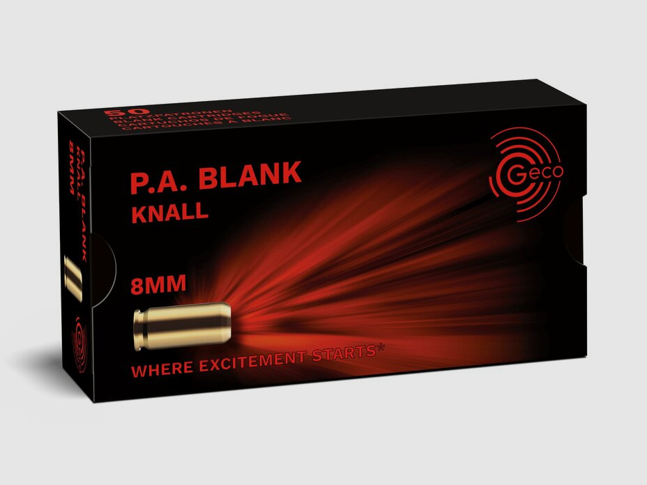 Geco Knallpatronen - Platzpatronen 8mm P.A.K. 50 Stck