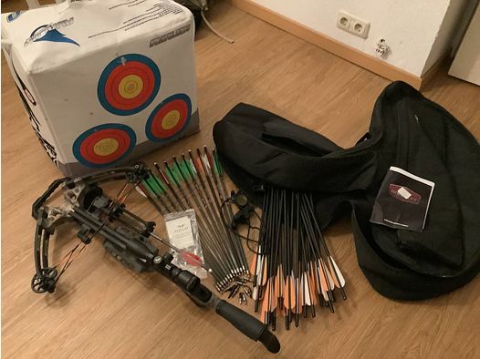 Balestra compound Barnett XP 400 – come nuova, set completo con numerosi accessori