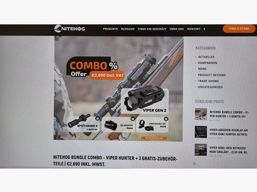Nitehog Viper Hunter Gen. 2 en offre groupée