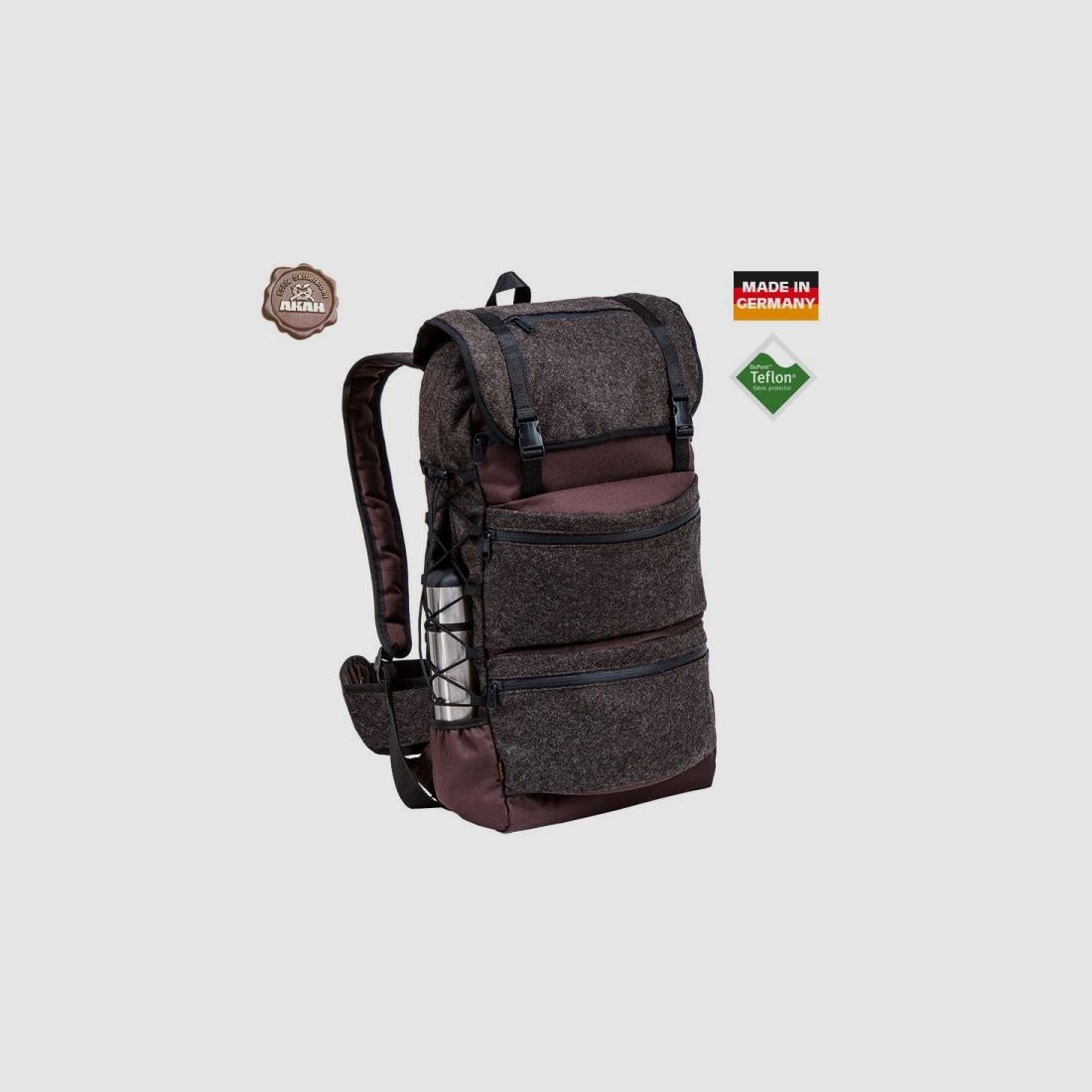 AKAH Rucksack/Mehrzweck-Tasche Gebirgs- und Trekking-Rucksack Loden
