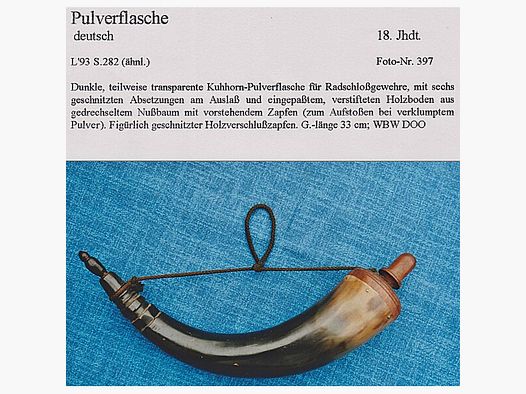 HISTORISCHE PULVERFLASCHE