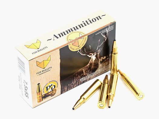 FOX Classic Hunter 7.5 x 55mm, HP Bleifrei 155grr, 20 Stk