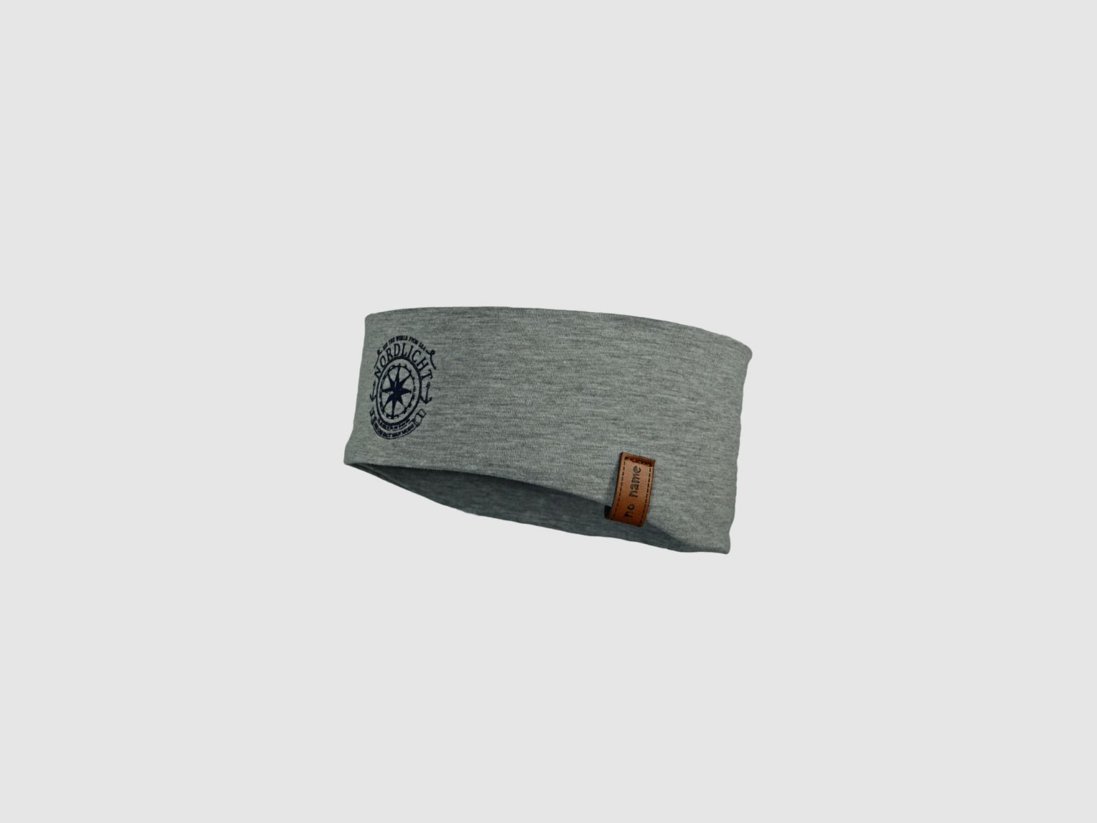 NO NAME Jersey Stirnband "Nordlicht" Grau Melliert