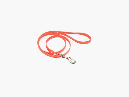 Laisse Biothane 1,20m orange fluo