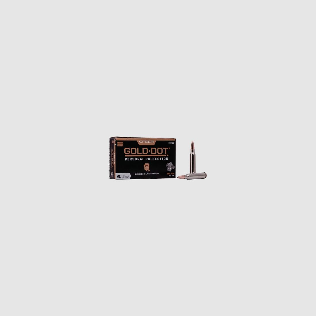 Speer Gold Dot Personal Protection .223 Rem. 75GR GDSP 20 Patronen, Bild 1 von 4