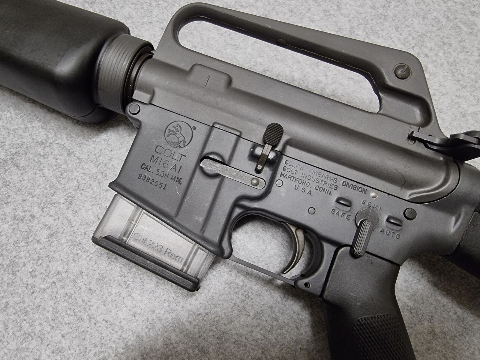 Original Colt M16 A1 - Niedermeier SG Ar15 - Kaliber .223 Remington - Vietnam Ära