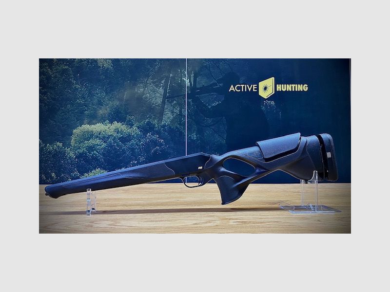 Blaser R8 Ultimate Schäftung / Schwarz-Braun / 17mm Kontur / verst. Schaftrücken & Schaftkappe