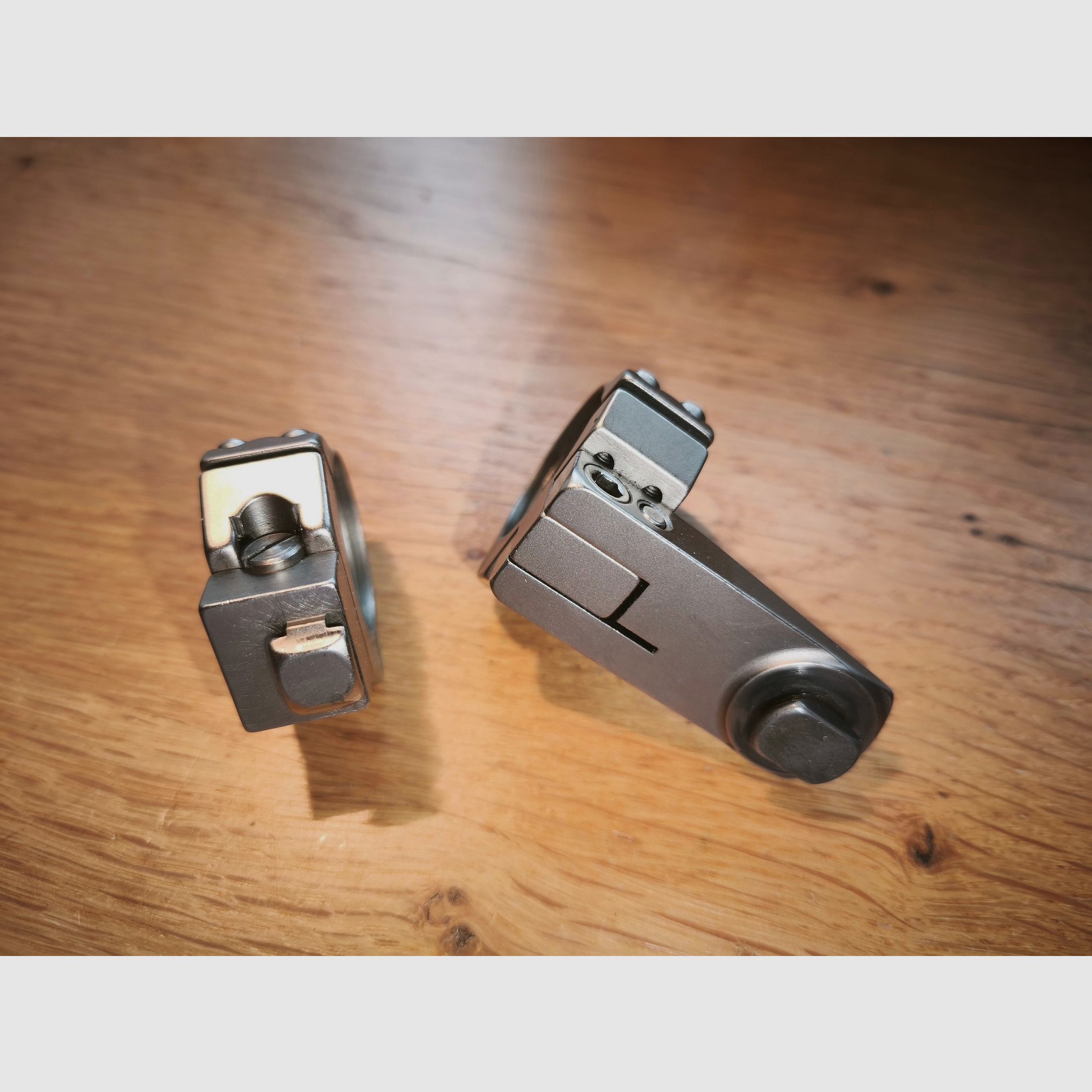 EAW montage pivotante anneaux 25,4mm 26 mm 1 pouce argent acier inoxydable parties supérieures montage scope