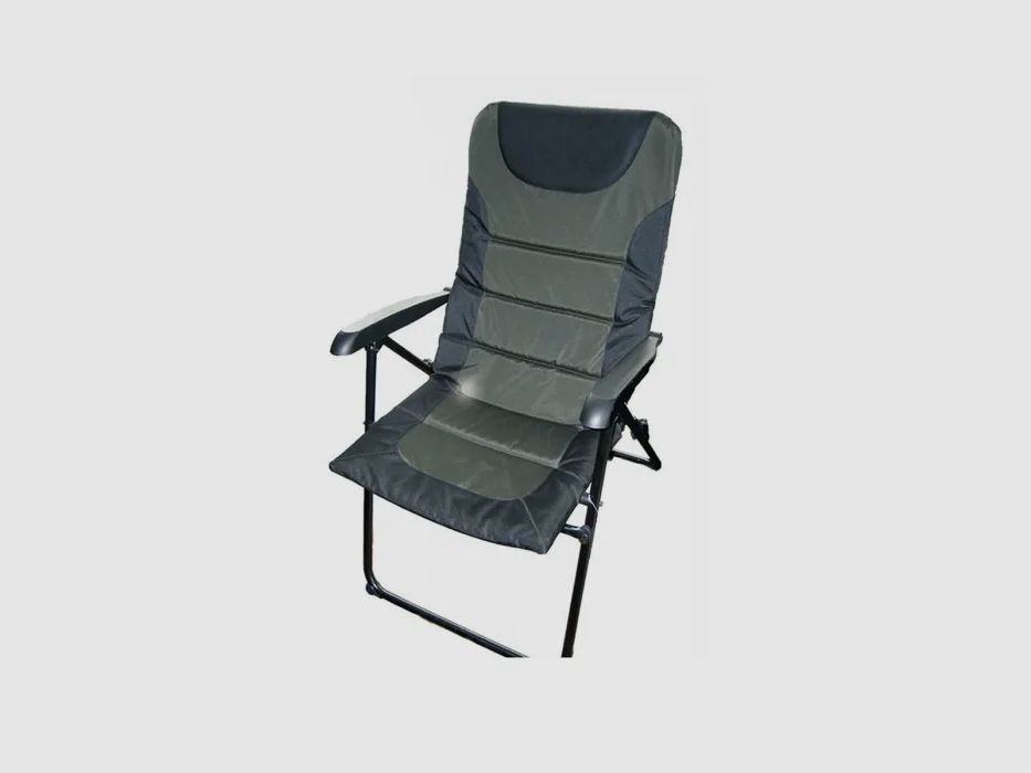 Silla de pesca y exterior Behr Trendex® Comfort - hasta 130 kg - respaldo ajustable en 6 posiciones - Verde