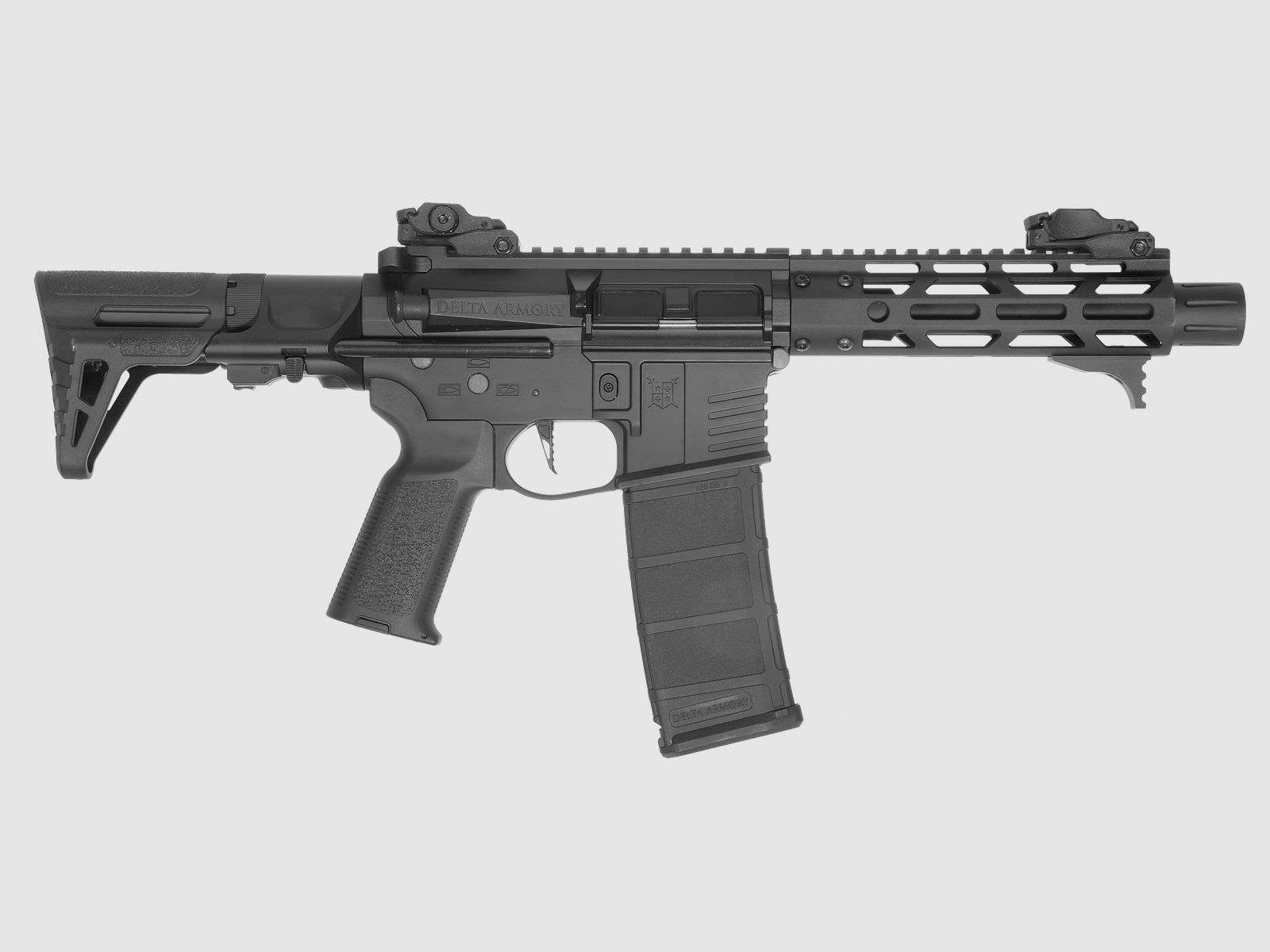 AR15 TALOS 3 PDW ALPHA EAGLE ETU Schwarz AEG Softair Gewehr max. 0,5J | Delta Armory