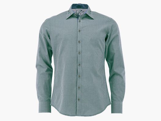 OS-Trachten Herren-Langarmhemd, Slim Fit