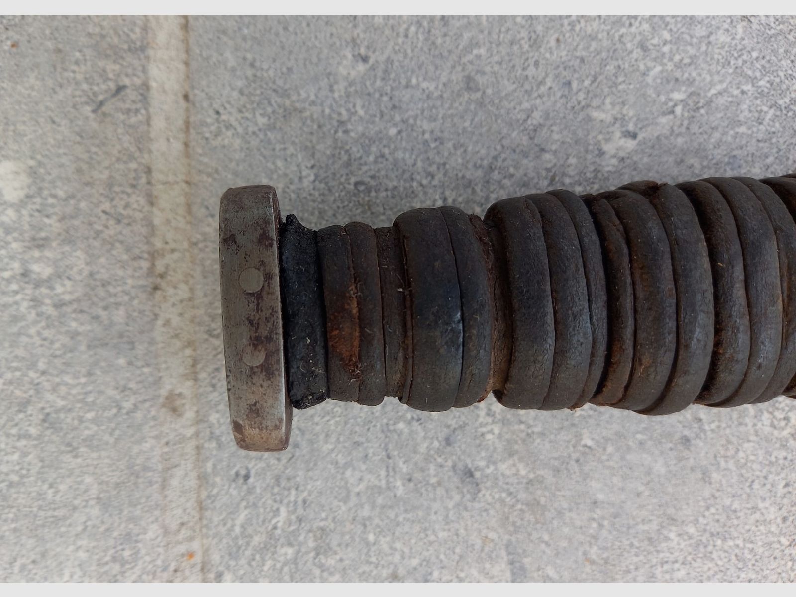 Oryginalny nóż okopowy WKII US.M3/Kampfmesser z pochwa US.M8