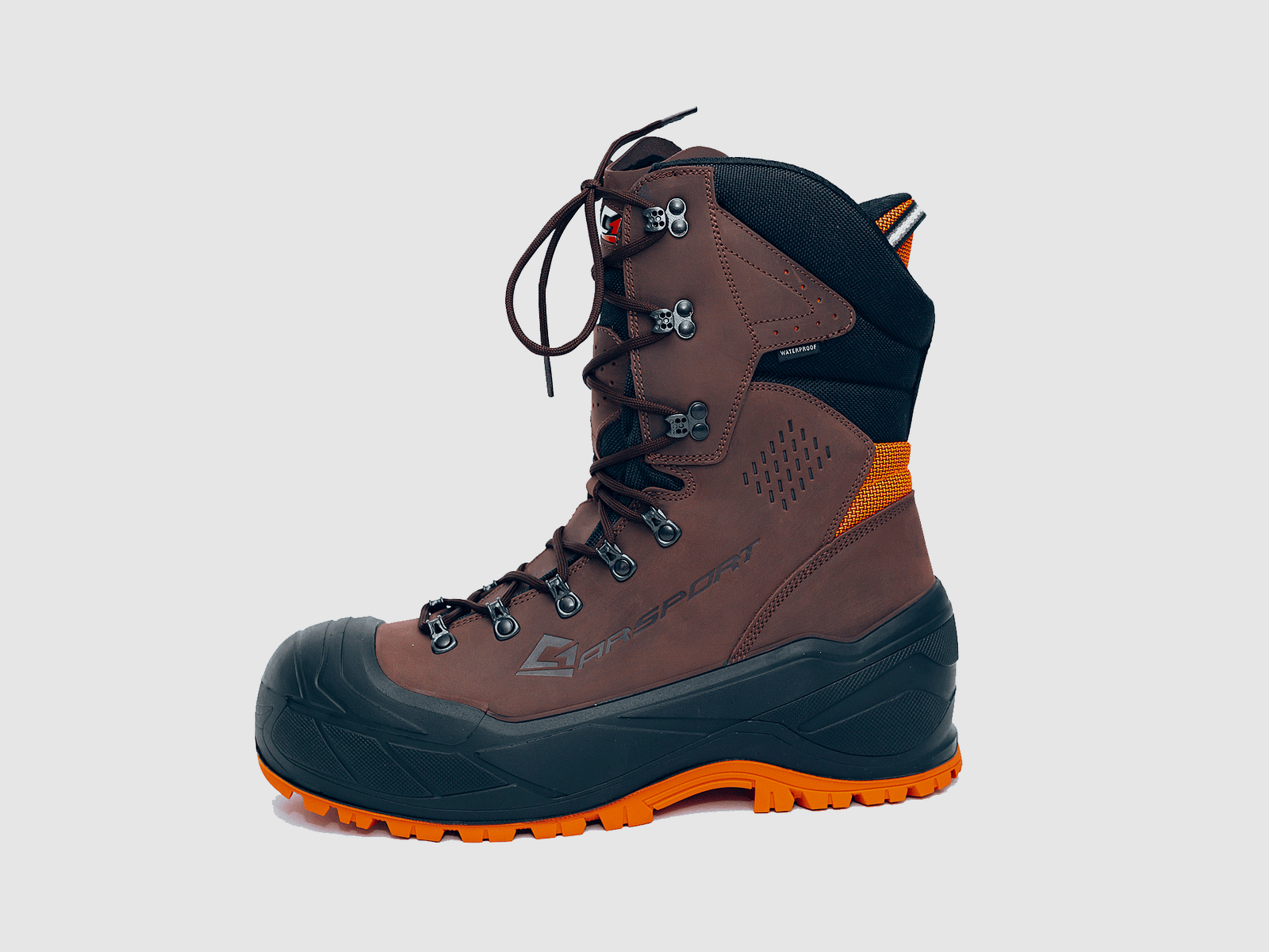 SCARPONI – GARSPORT – BIGFOOT W7 S7S BRAUN/ORANGE, Bild 2 von 4