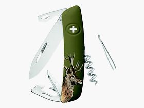 Swiza Klappmesser D05 Hirsch Klingenlänge: 7,5cm - Stahl 440 Klingensperre