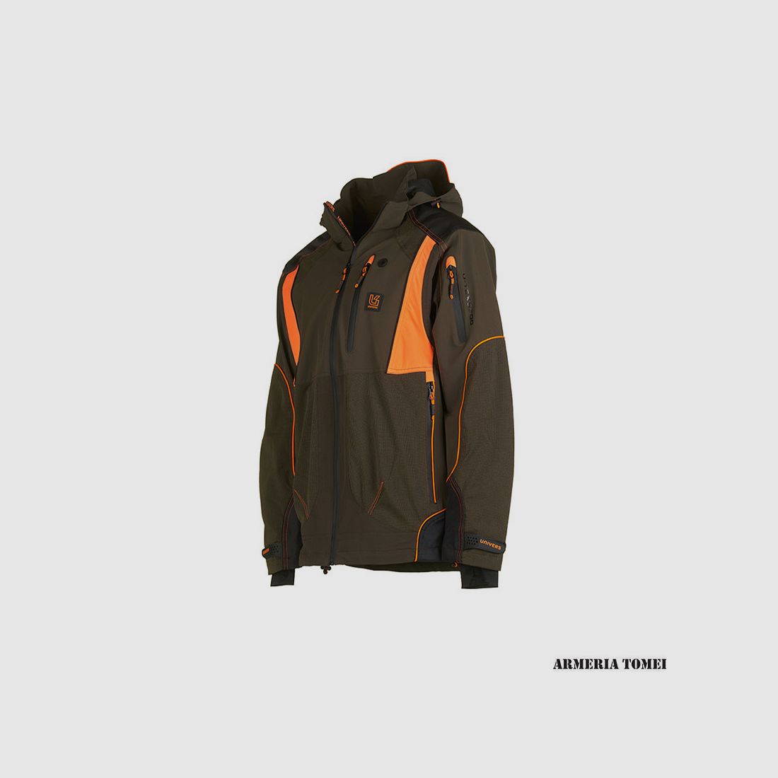 UNIVERS – JACKE X PRO MASTER U-TEX GRÜN/ORANGE, Bild 2 von 5