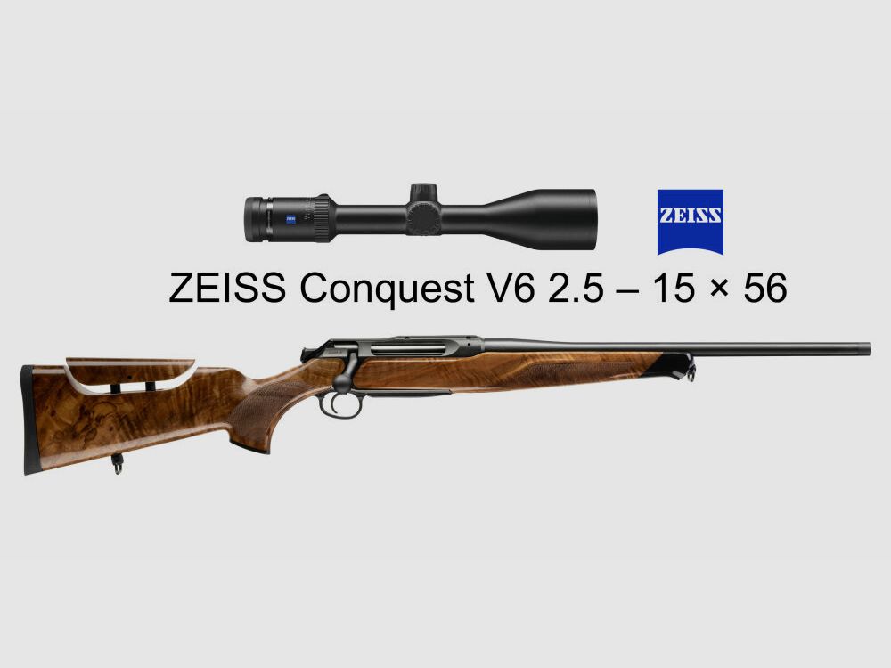 J.P. Sauer & Sohn Sauer 505 Ergo Lux Repetierbüchse HQ3 Ausstattungspaket Elegance + VSR | 8.5x55 Blaser | ZEISS V6 2.5-15x56, Bild 1 von 7