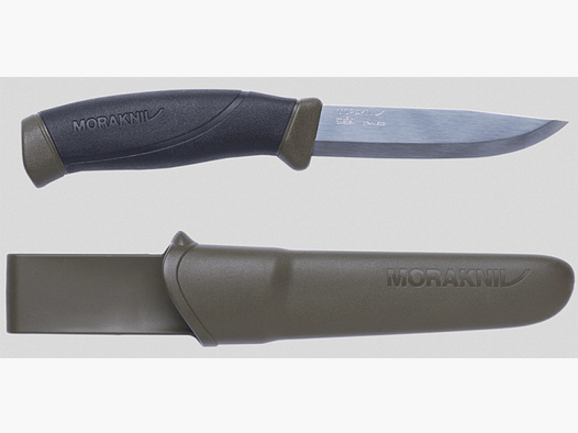 1 x MORAKNIV COMPANION S Universalmesser made in Sweden GREEN ! 10cm Klinge SGM® Stahl 56,5 HRC NEU