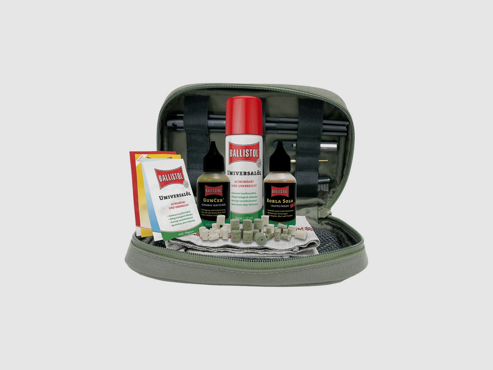 Kit Ballistol Waffenpflege in Reisetasche mit 44 Teilen, Bild 2 von 2