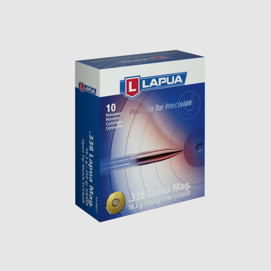 Lapua .338 LapuaMag Scenar 250 gr. - 10 pcs.
