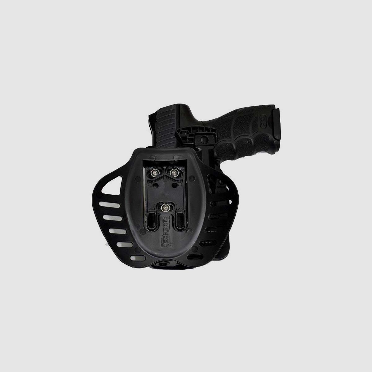 Kydex Gürtelholster mit Schnellsicherung Rechtshänder- Glock 19/23/25/32/38