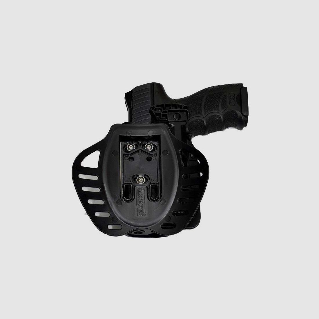 Kydex Gürtelholster mit Schnellsicherung Rechtshänder- Glock 19/23/25/32/38