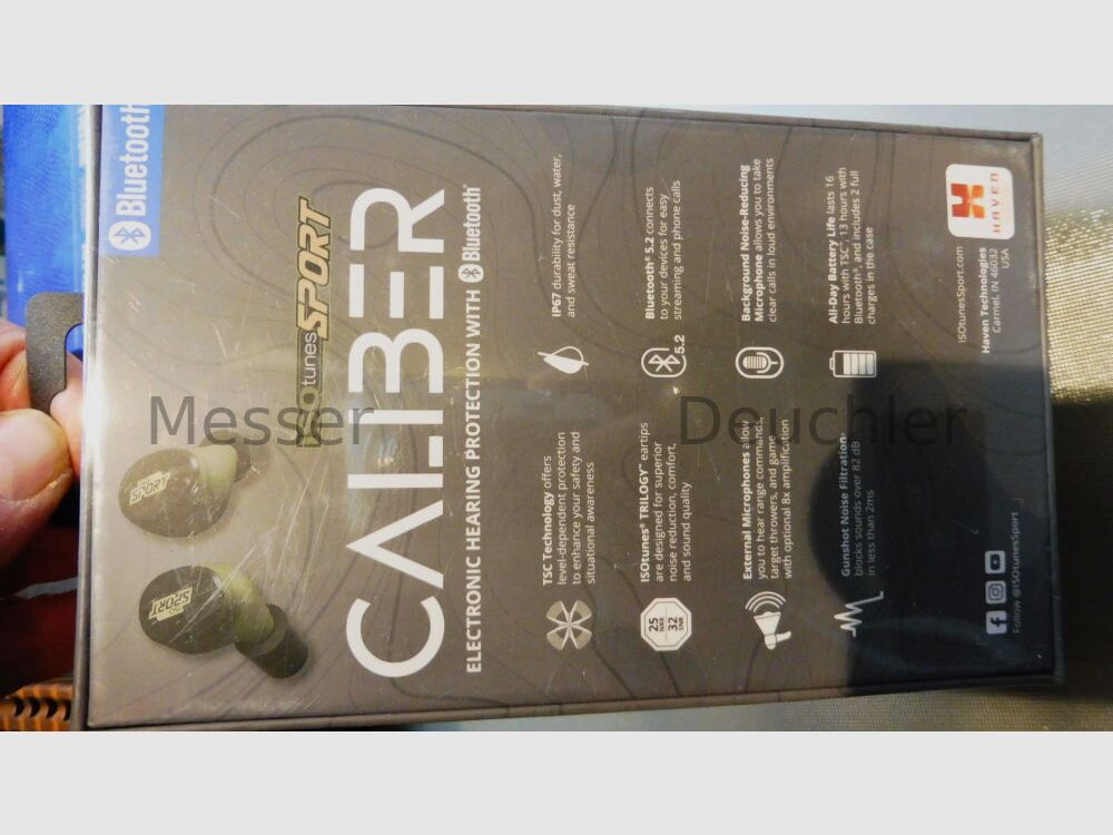 ISOtunes Caliber BT cuffie in-ear attive con protezione dell'udito (verde cacciatore)