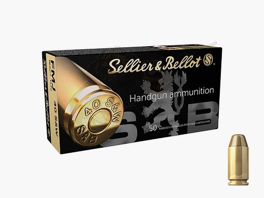 Patronen .40 S&W Vollmantel 11,66g/180grs. - Sellier &amp; Bellot