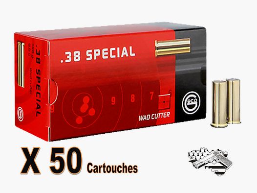 GECO cal .38 Special Wad Cutter 146 grs par 50