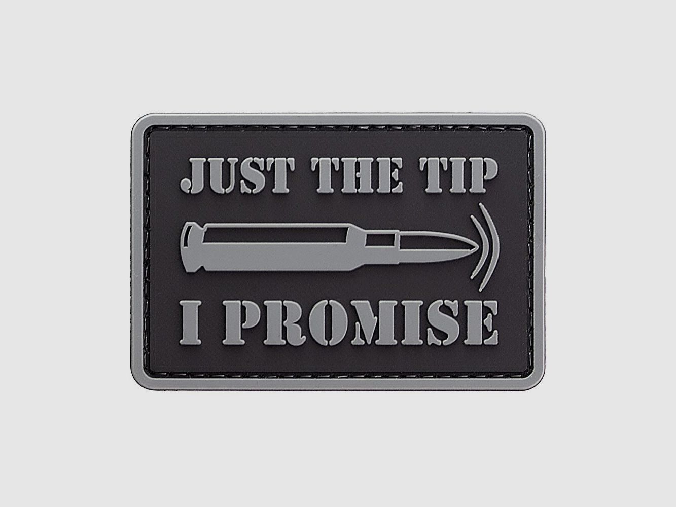 Just The Tip PVC Patch Schwarz