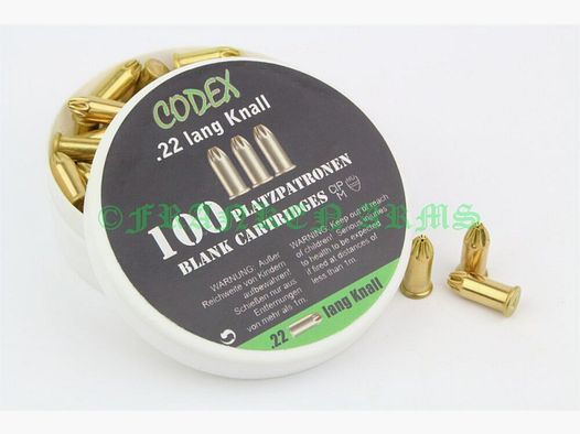Codex .22 long blank 100 pieces