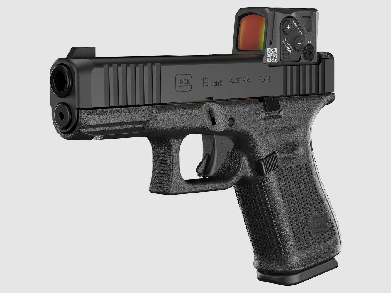 Glock Pistool 19 Gen5 MOS/FS A-CUT Combo 9 mm Luger