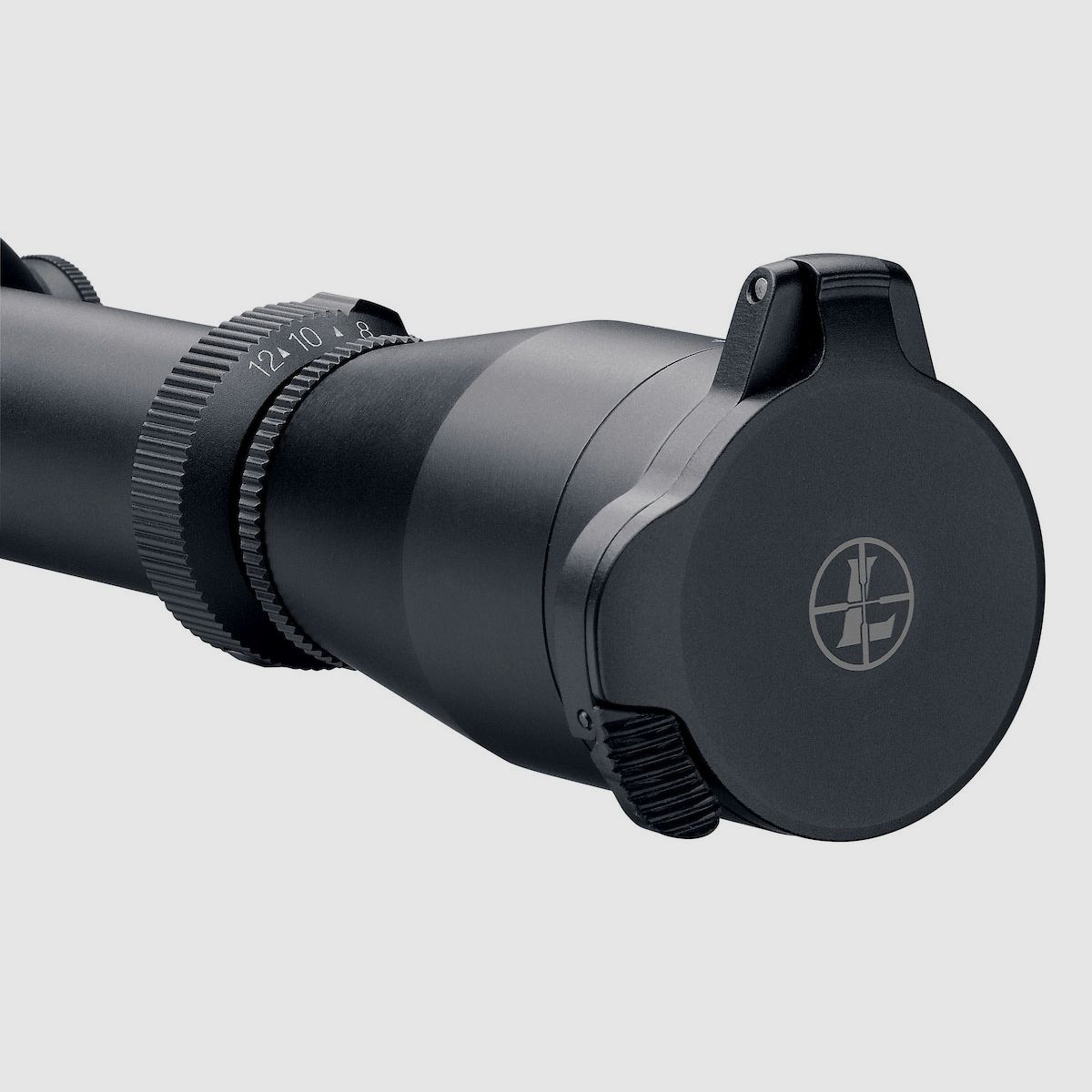 LEUPOLD ALUMINA FLIP-BACK LENS COVER / CAPOT STANDARD D'OBJECTIF MAT, image 3 sur 3