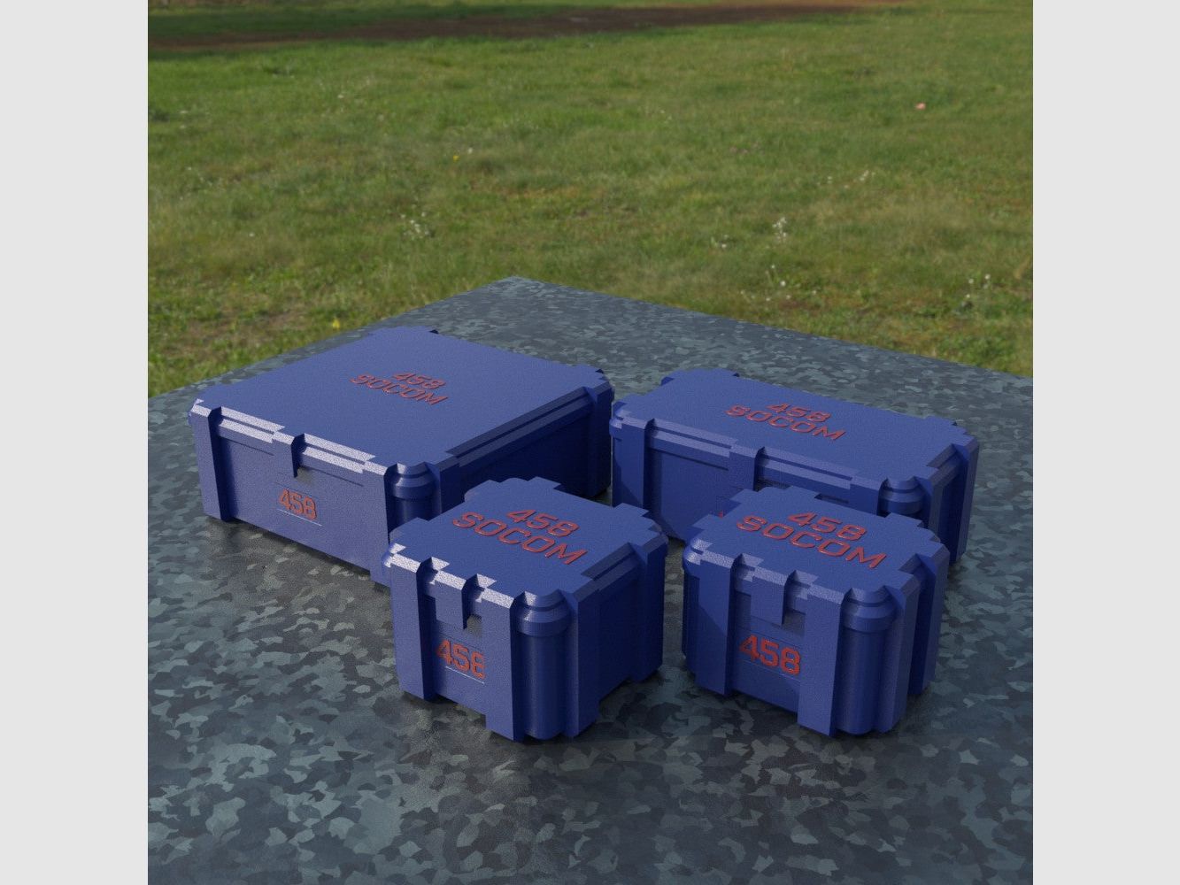 Filamelt Munitionsbox / Ammo Box .458 SOCOM – Patronenbox ‘Klappdeckel’ – 20 / 25 / 50 / 100 Runden