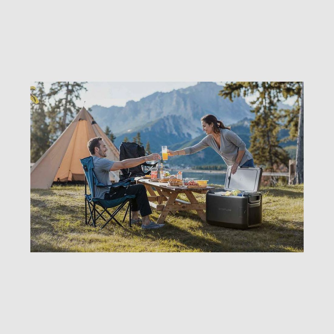 EcoFlow GLACIER Classic Elektrische Kühlbox 55 L Doppelzone - Camping & Vanlife, Bild 6 von 8