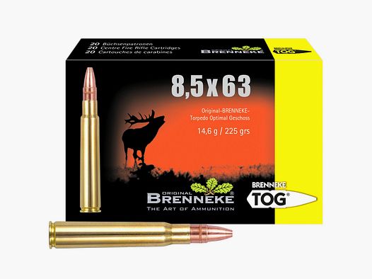 Brenneke 8,5×63 TOG 14,6g/225grs. – 20 Stk.