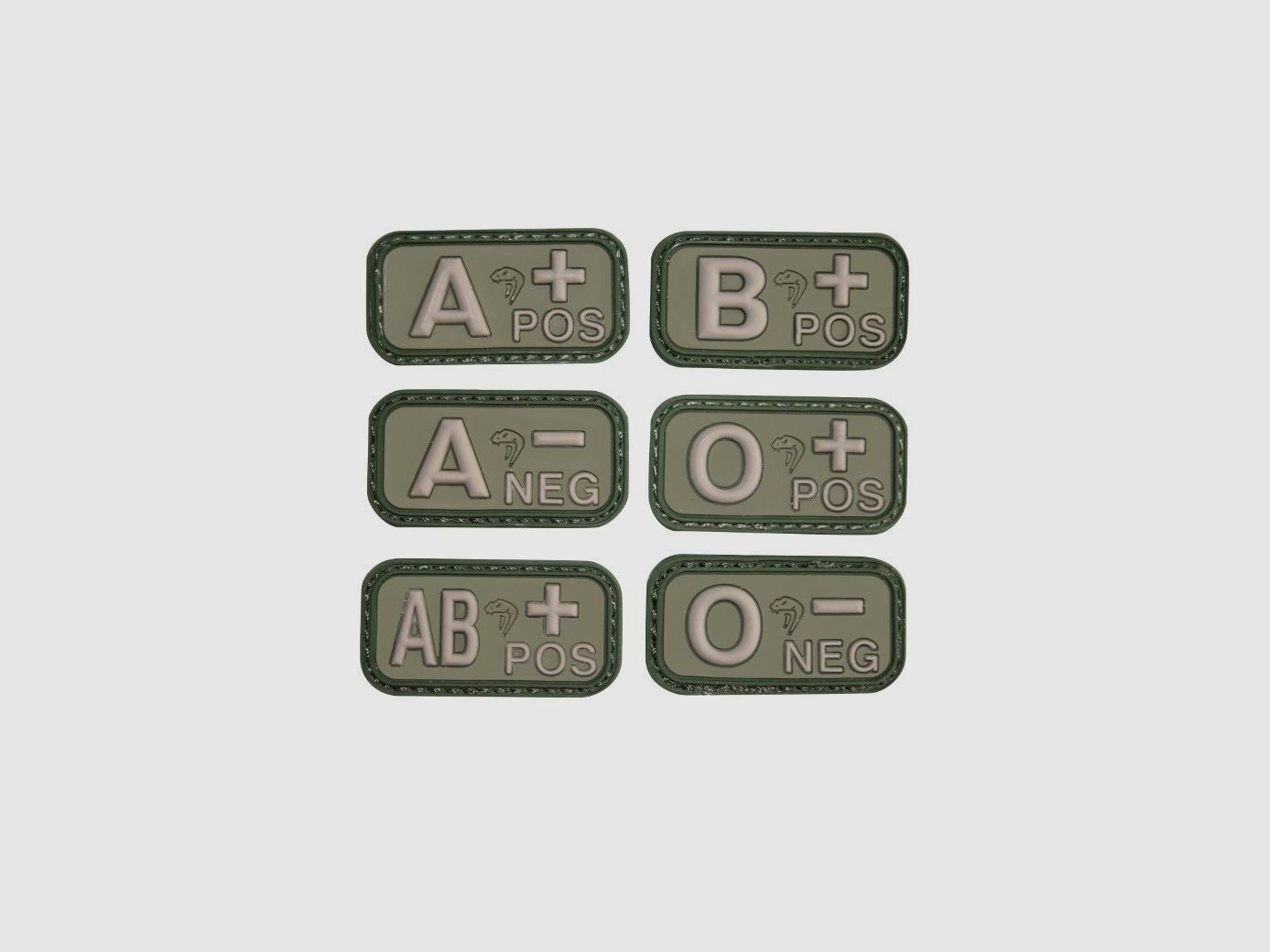 PVC-Patch Blutgruppe grün