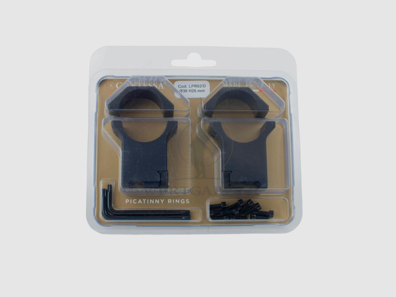 Set Montageringe - 7075 Aluminium Ø 30mm, Höhe: 15mm, Bild 2 von 4