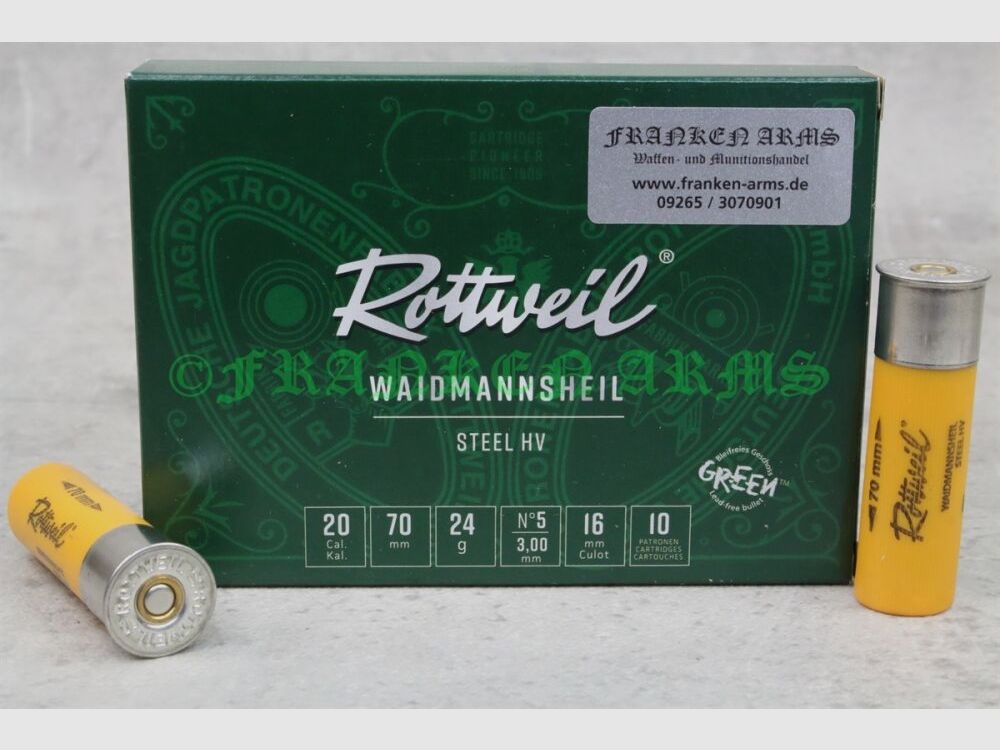 Rottweil Waidmannsheil Steel HV 20/70 3,0mm 10Stück Staffelpreise