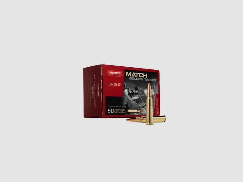 6.5×55 Norma Match Line Golden Target Recruit 6.5g / 100grs.