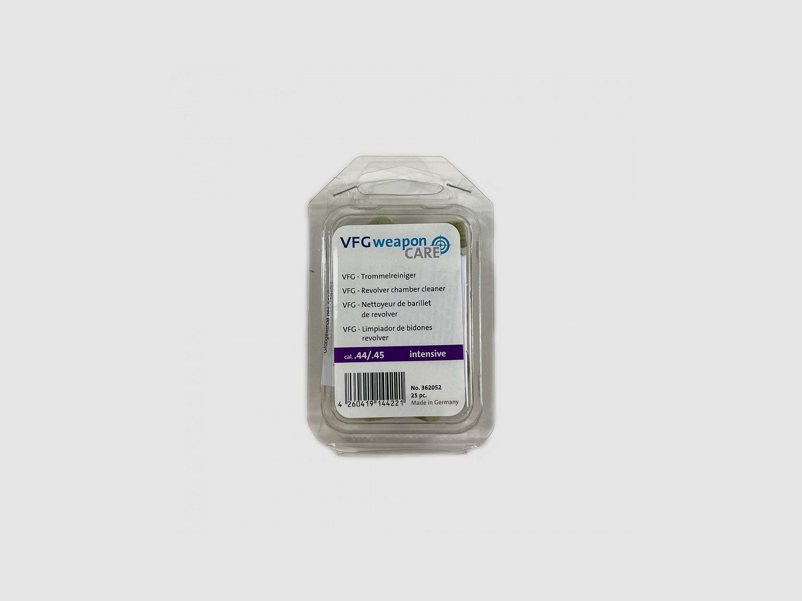 VFG FELT CLEANING PADS CAL. 44 / 45 25 PCS INTENSIVE, image 1 of 2