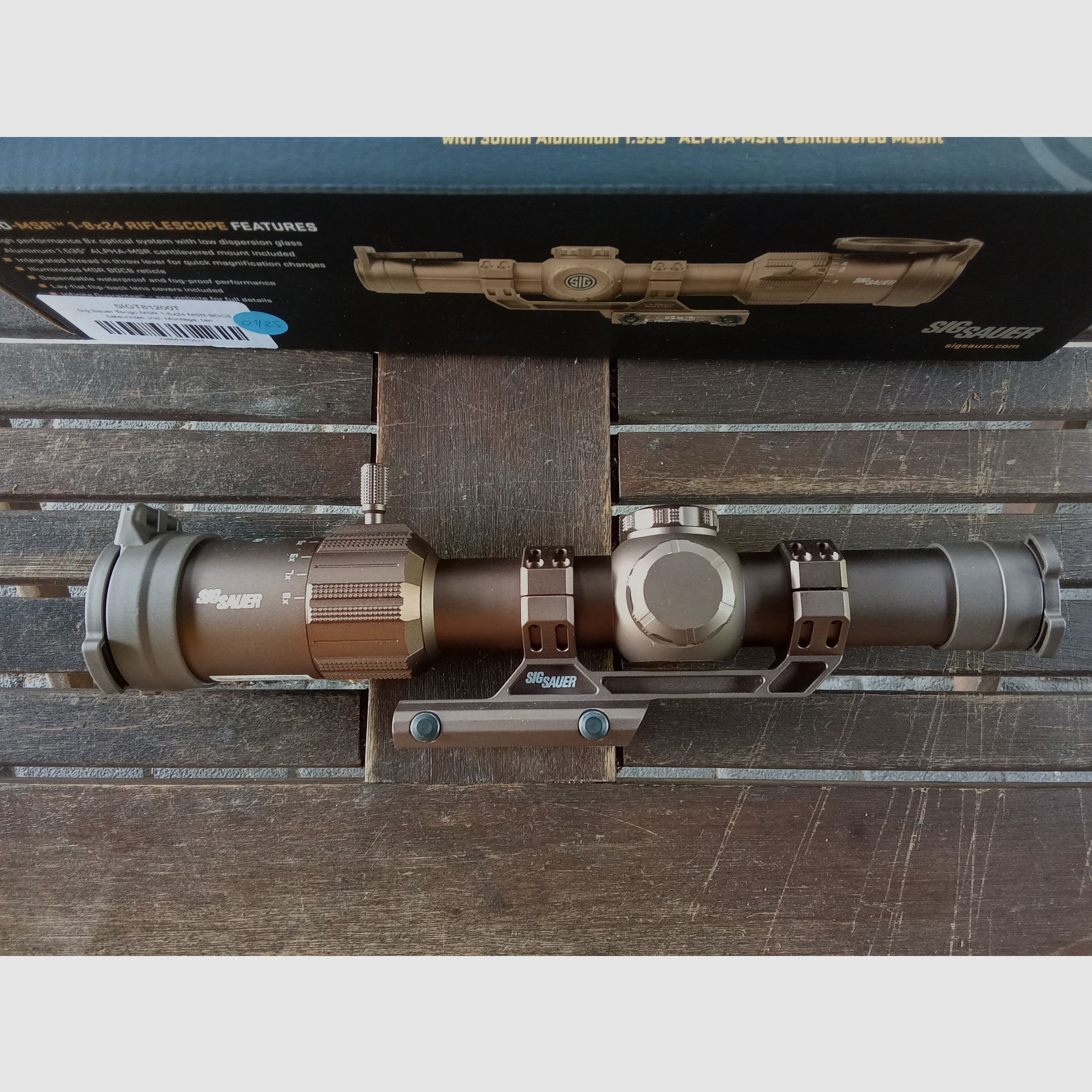 Scope LPVO 1-8 Sig Sauer Tango FDE MSR 1-8x24 with mount