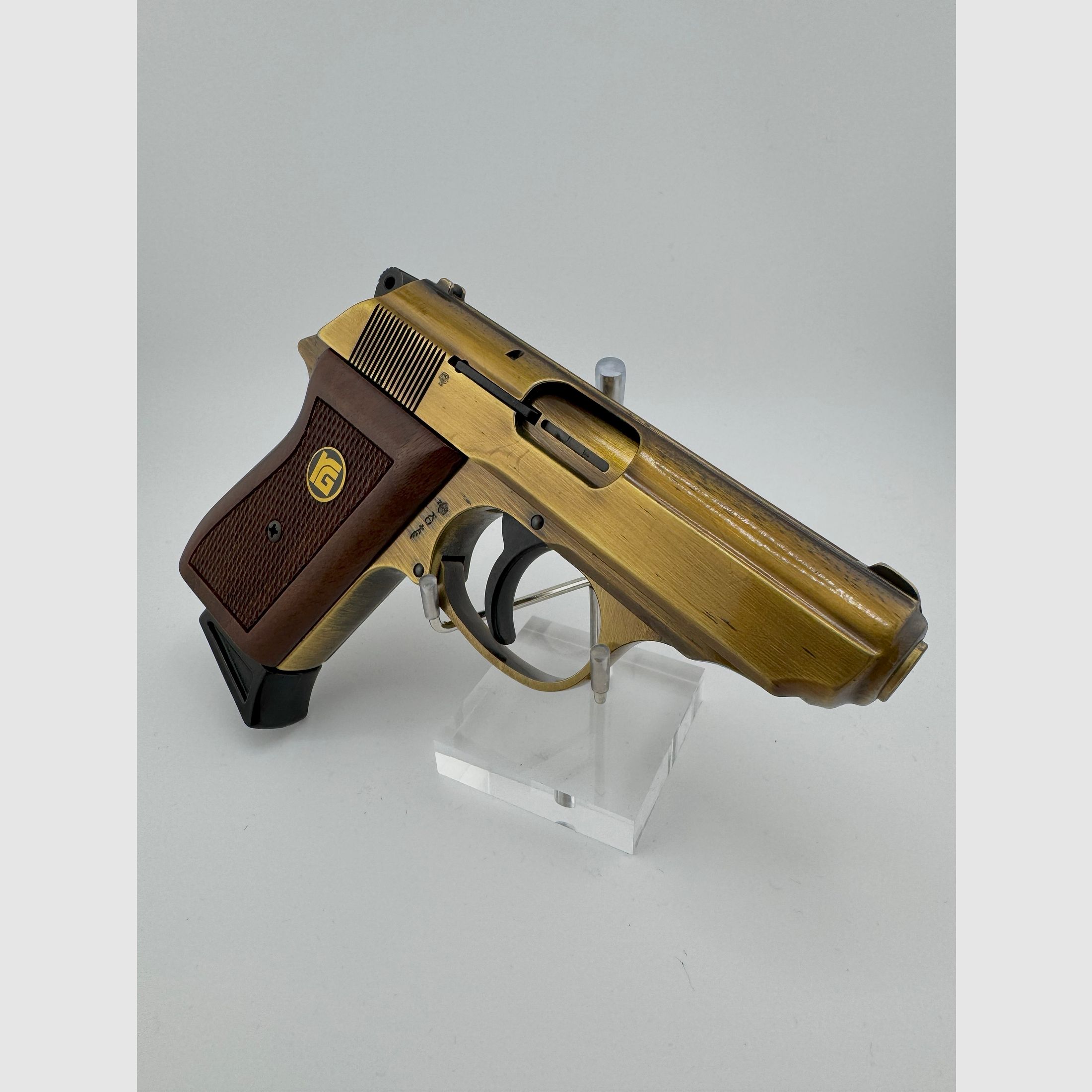 Röhm RG 800 SSW Sondermodell „Altmessing“ - PTB 414 - Beschussjahr KD (1993) RG800