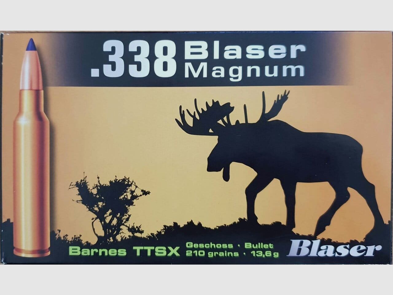 Munizioni Blaser .338 Blaser Magnum Barnes TTSX 210 gr. - 20 pz.