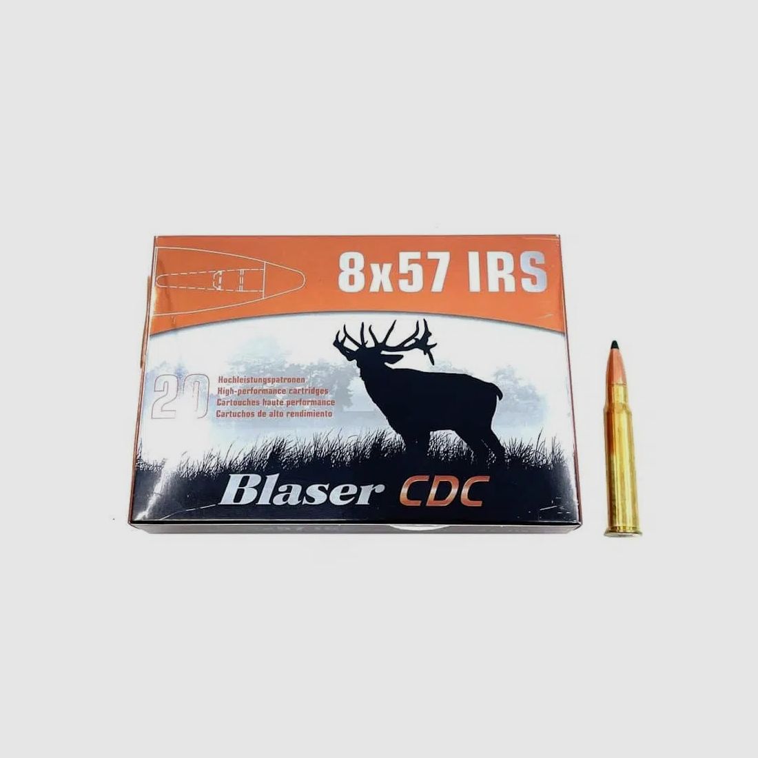 Büchsenpatronen Blaser 8x57 IRS CDC 11,0g. 170gr. Bleifrei !!!