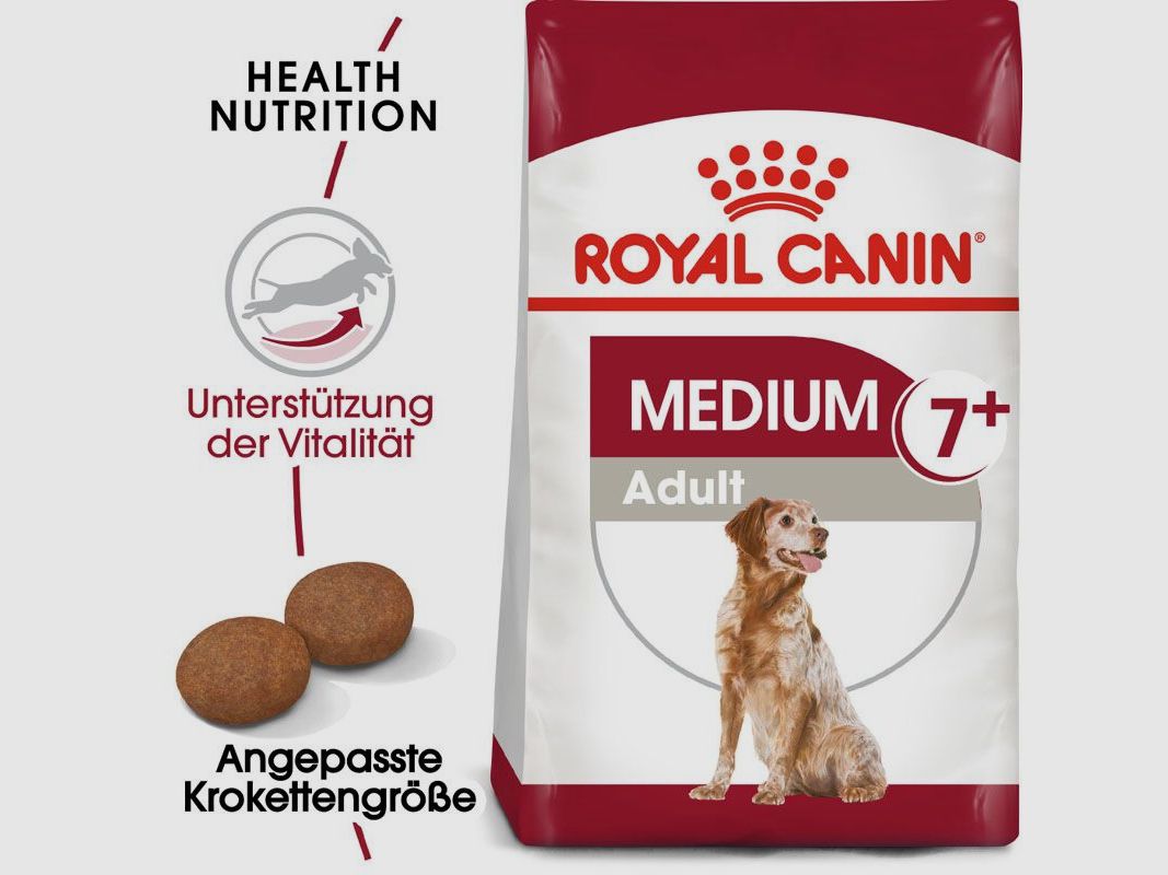 ROYAL CANIN Ältere Mittelgroße Hunde Trockenfutter Medium Adult 7+ 15 Kg