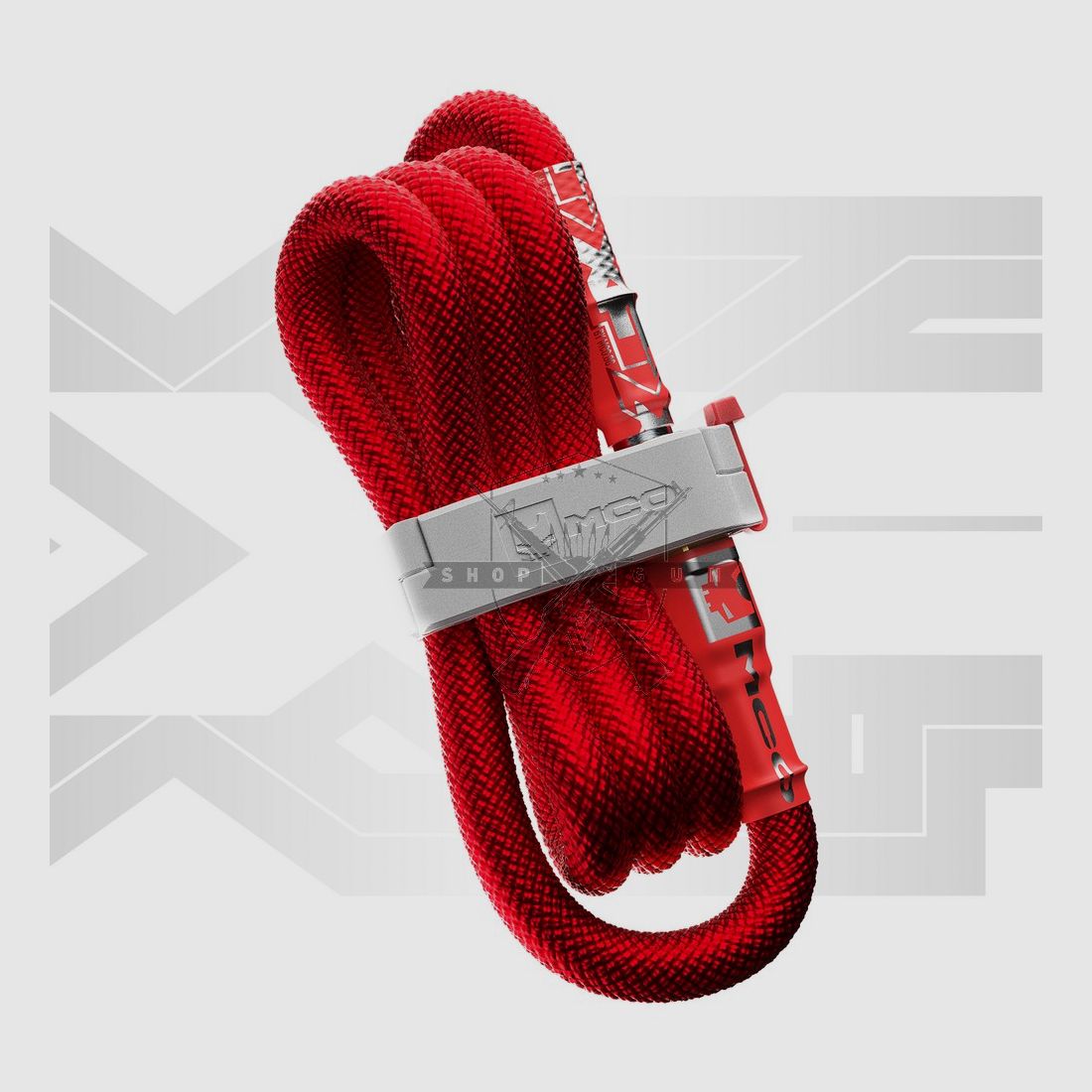 MCO HPA Line XF V2, longueur supplémentaire, ultra-flexible, raccords Foster (rouge)