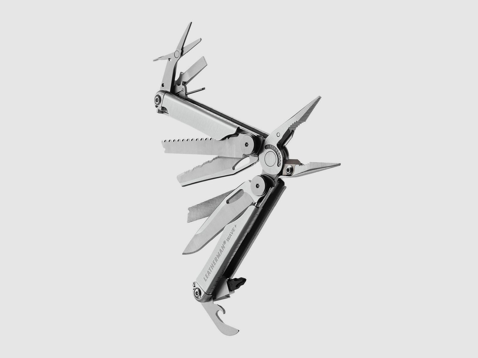 Leatherman WAVE + Acciaio Inossidabile, Holster in Nylon, Nero, M