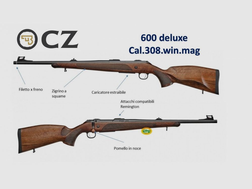 CZ 600 DELUXE Kal.308 Win. Mag.